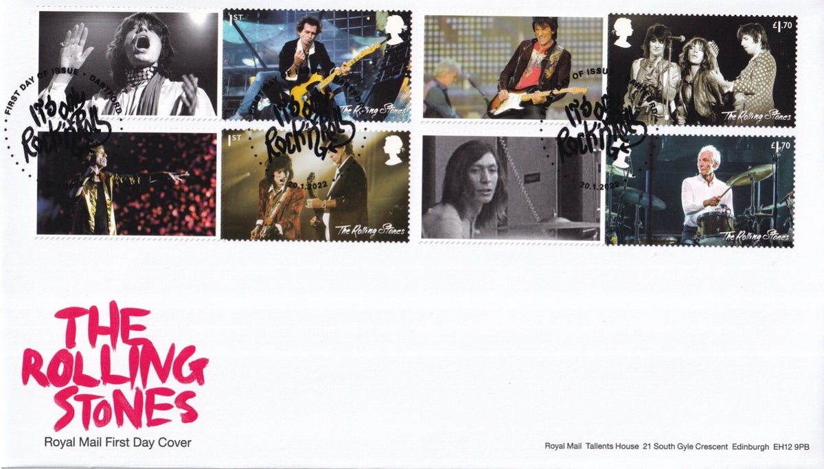 GB 2022 - Rolling Stones - Hyde Park Concerts - Smilers Collector Sheet FDC's