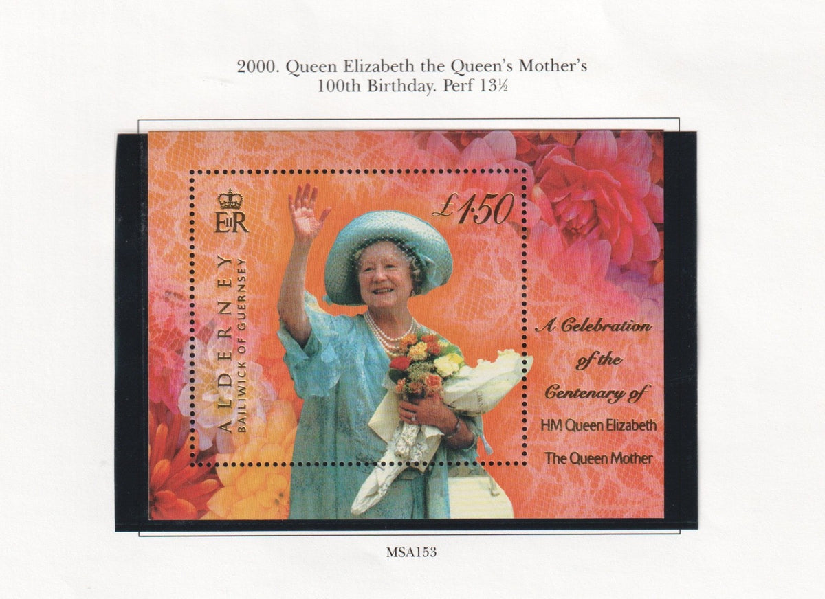 Alderney 2000 - Queen Elizabeth The Queen Mother 100th Birthday - MNH