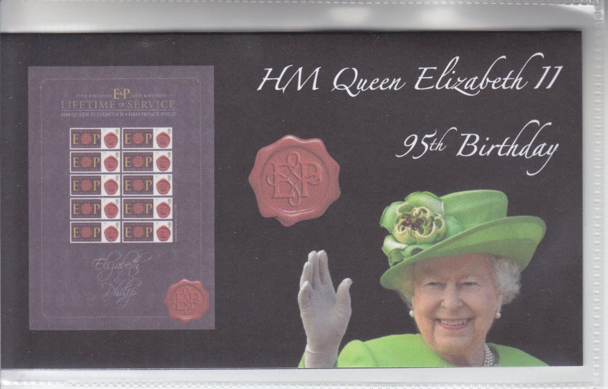 95th Birthday of HM Queen Elizabeth II - E&P Smilers Presentation Pack