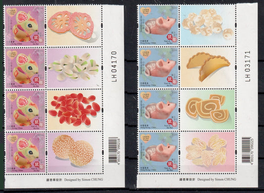 Hong Kong 2020 - Year of the Rat Heartwarming stamps/labels - MNH