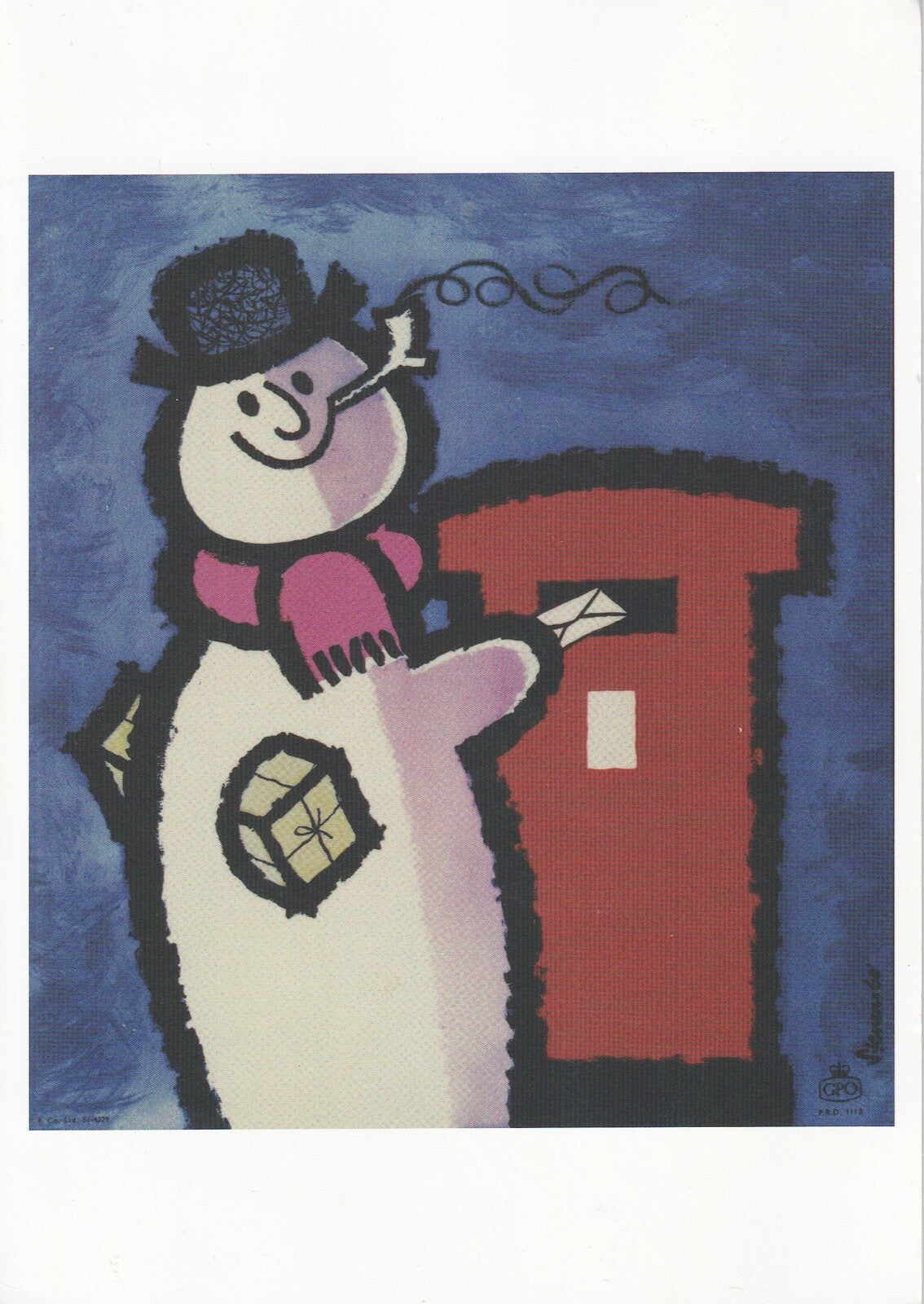 GB - Royal Mail 2009 Staff Christmas Card with 50 x 1st Xmas - Matrix Intact