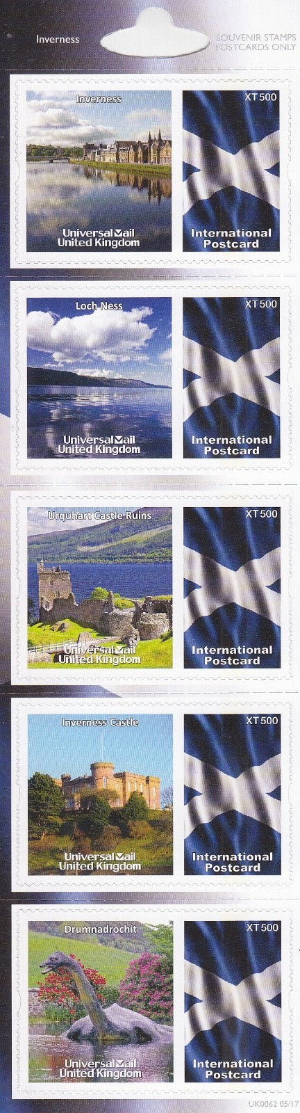 GB Universal Mail Tourist Stamps - buy one or more from the drop down menu!!