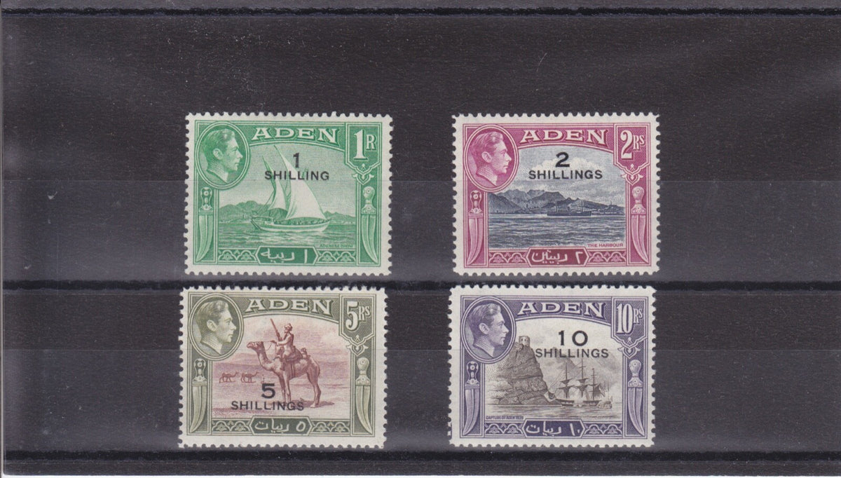 Aden  - 1951 KGVI o/p Definitive Set, SG36-46 VLHM