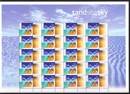 2000 Australia - Sand Sea Sky - Generic P-Stamp/Smilers Sheet