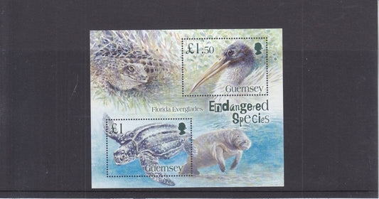 Guernsey 2006 Endangered Species : Florida Everglades Mini Sheet MNH