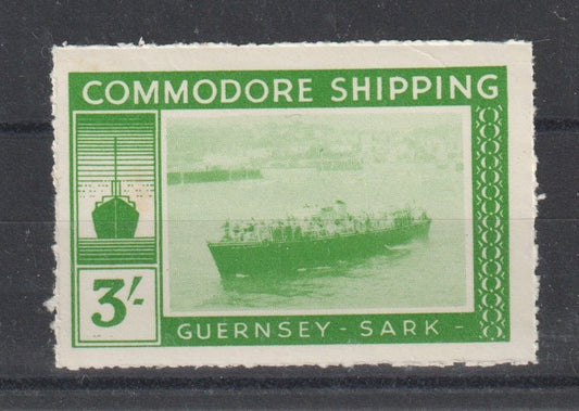 1961 Guernsey-Sark Commodore Shipping First Pictorial Issue 3/- Green, MNH