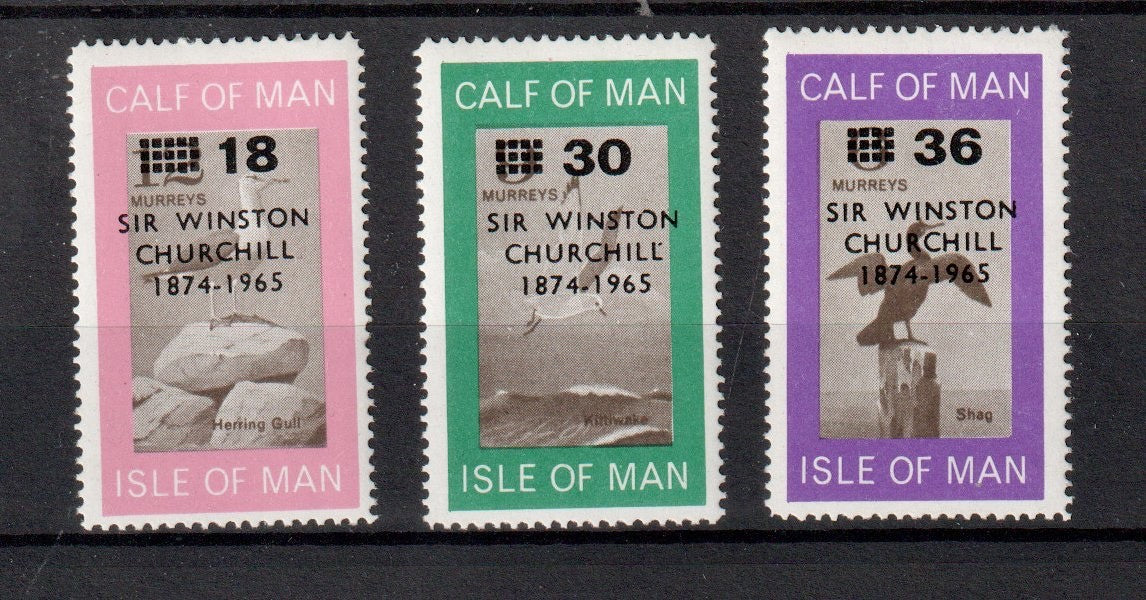 Calf of Man : 1966 Churchill O/P Issue 2 - CA.040-CA.042 (Perf.)  MNH