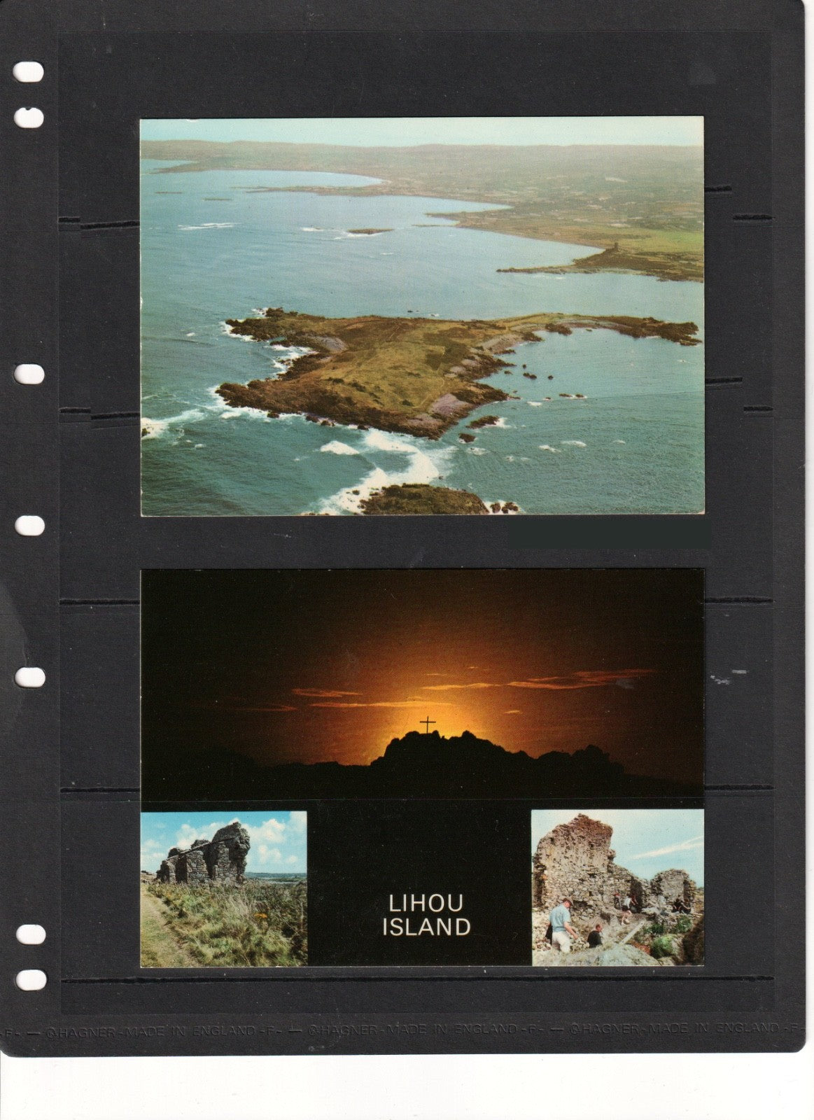 Isle of Lihou Youth Project Leaflet and three unused postcards - useful