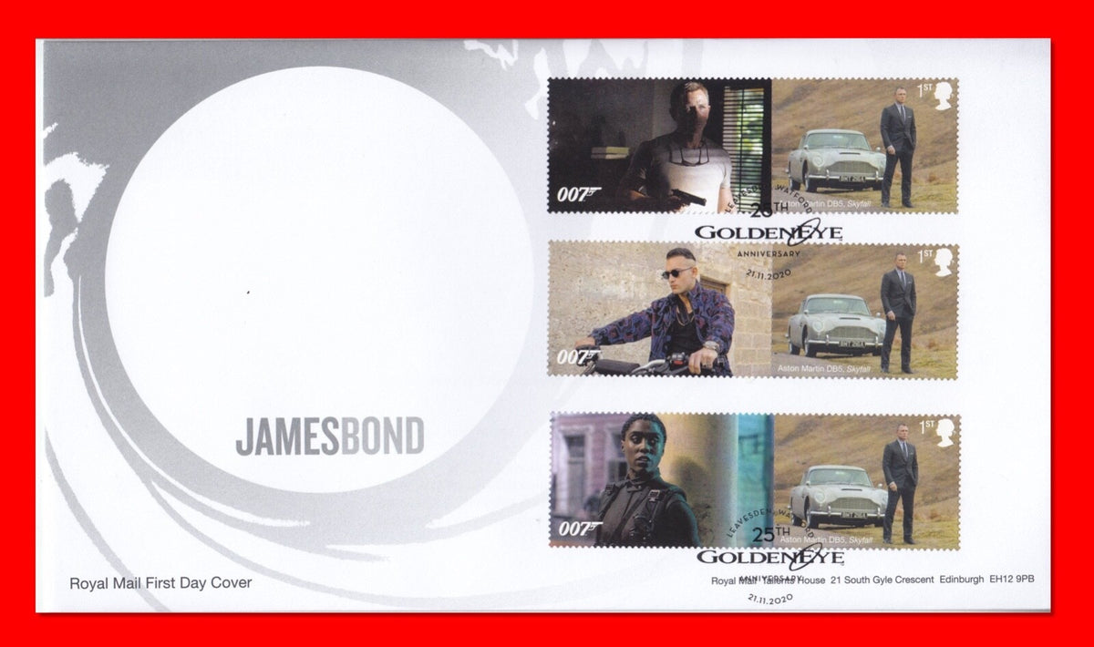 GB 2020 - No Time To Die Smilers/Collector Sheet - Set of 4 FDC's  - SG-LS129