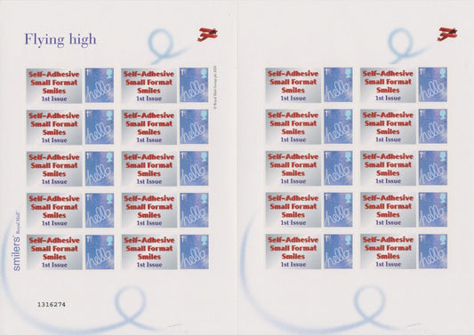 GB 2005 - Self Adhesive Small Format Smilers - Flying High - TS30b