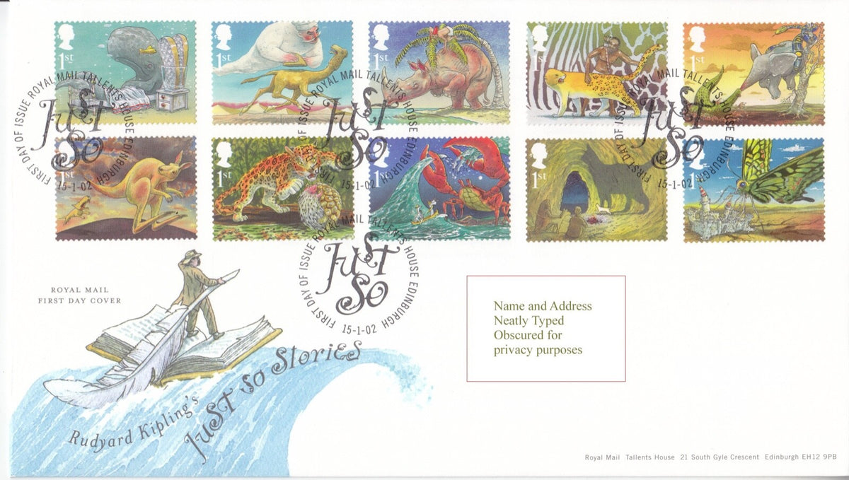 GB 2002 - Just So Stories - FDC