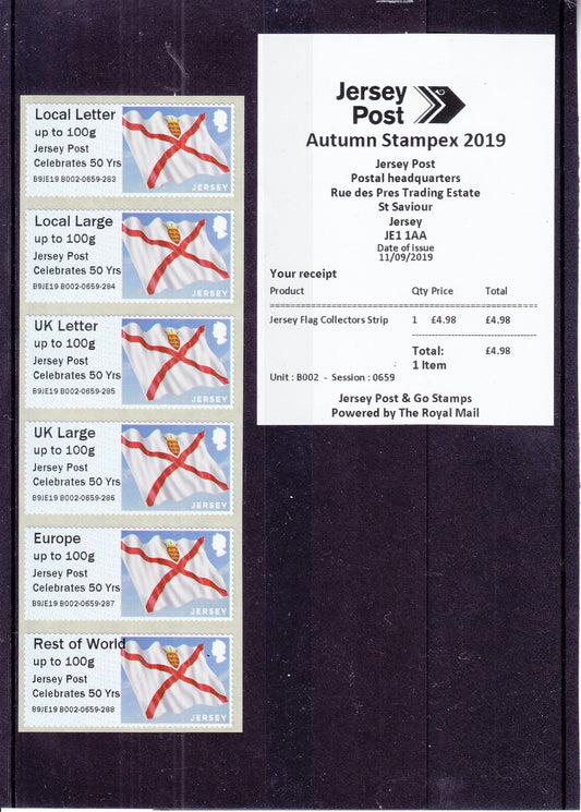 Jersey 2019 - Post & Go - Autumn Stampex 2019 o/p B9JE19 B002