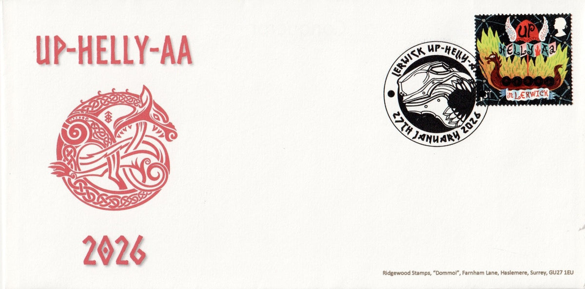 2026 Up-Helly-Aa :  Curious Customs + special hand-stamp cover 27-01-26