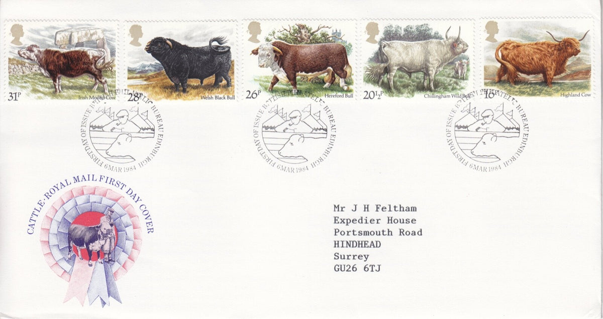 GB 1984 - Cattle -  Royal Mail FDC