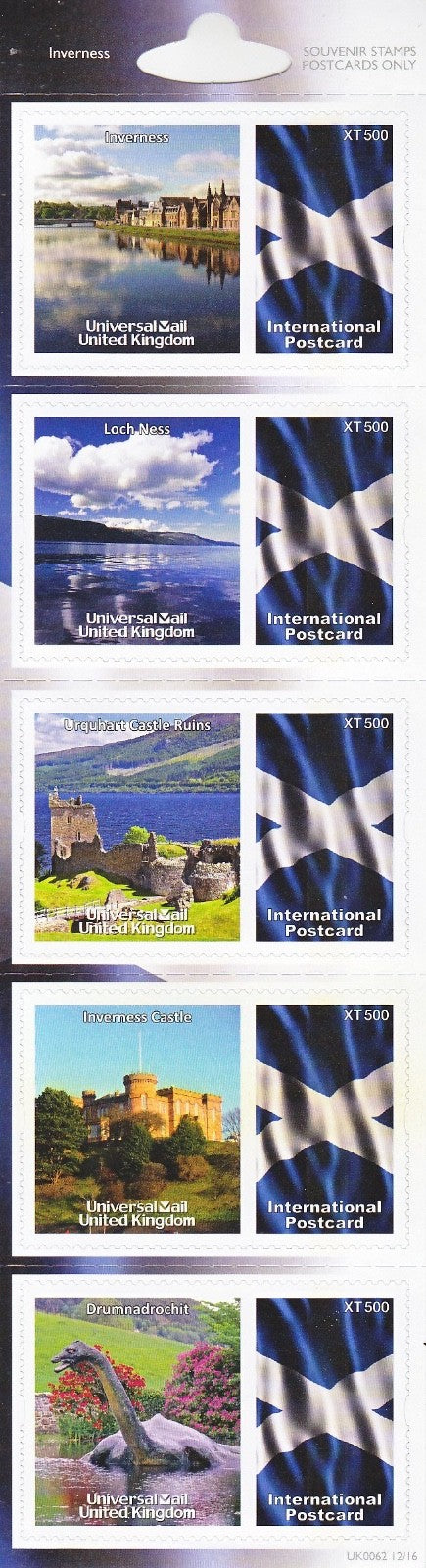 GB Universal Mail Tourist Stamps - buy one or more from the drop down menu!!