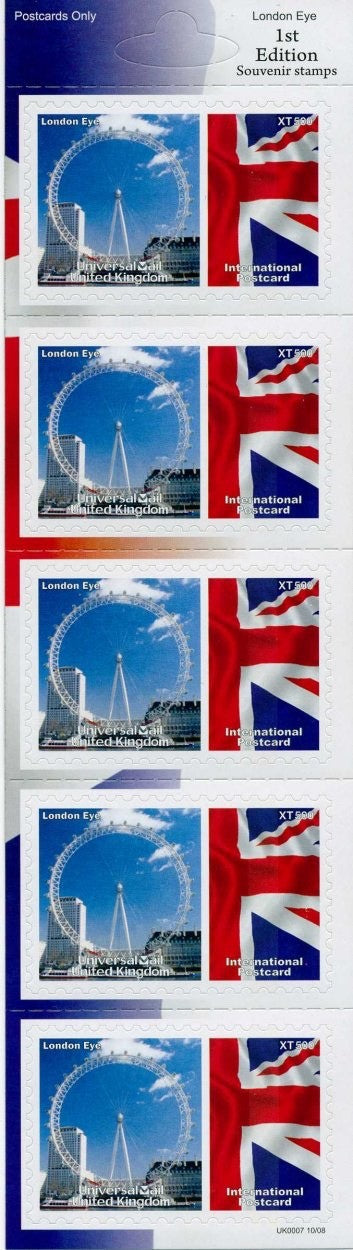 GB Universal Mail Tourist Stamps - buy one or more from the drop down menu!!