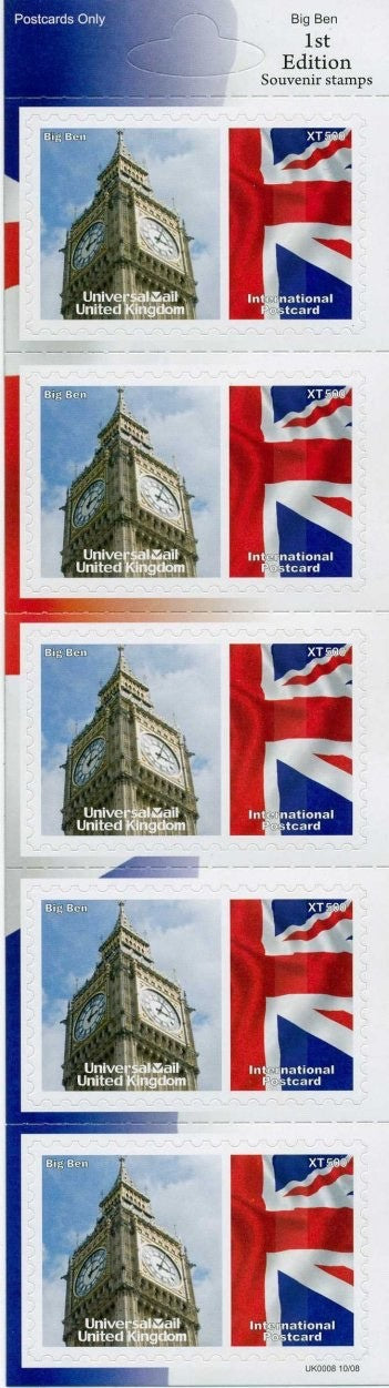 GB Universal Mail Tourist Stamps - buy one or more from the drop down menu!!