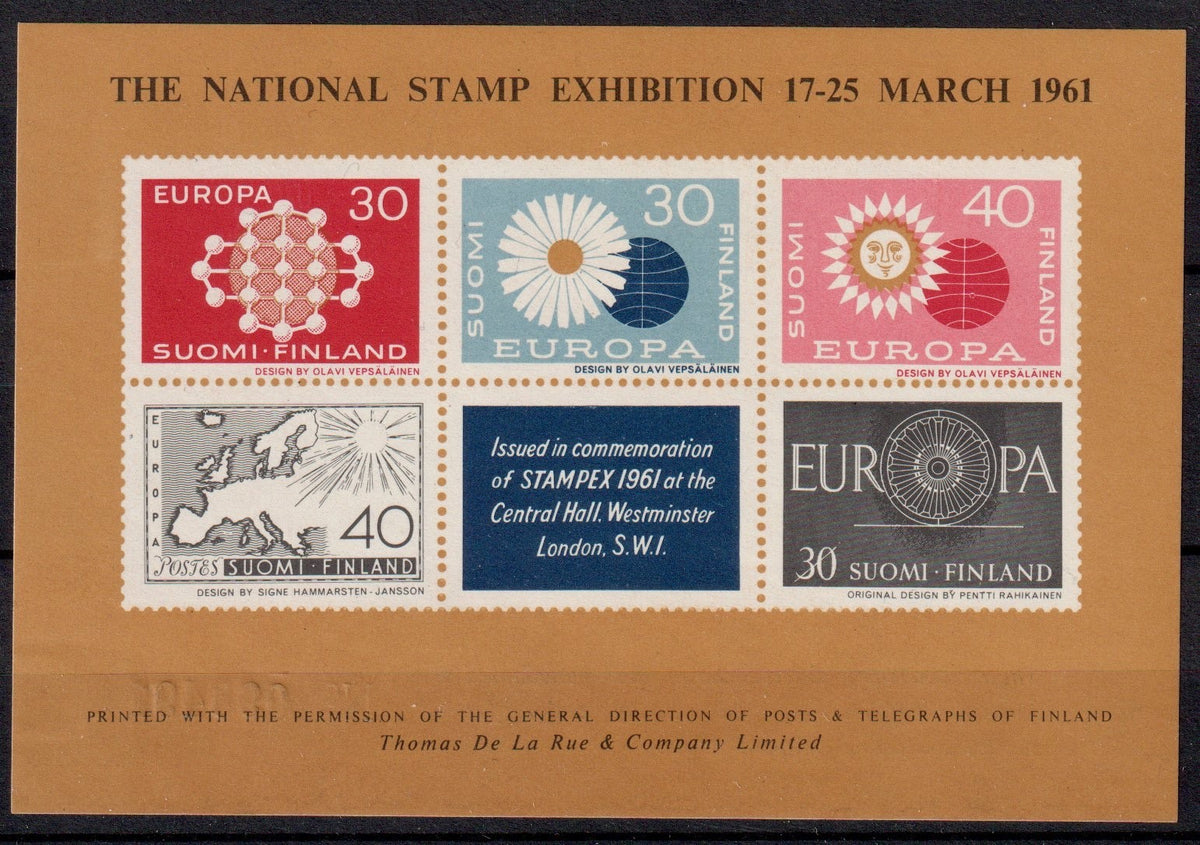 GB - 1961 STAMPEX Exhibition Souvenir Sheet - MNH