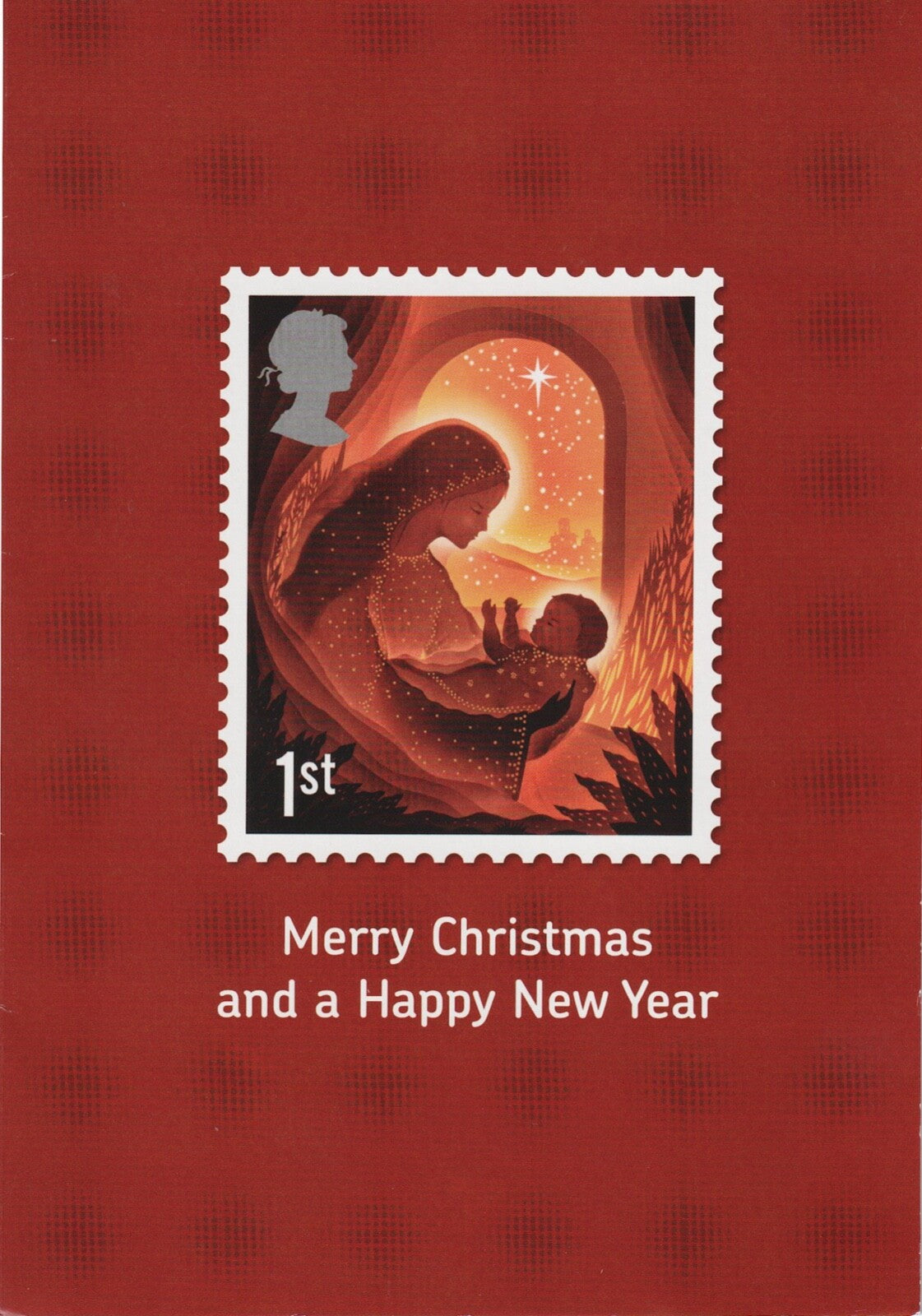 GB - Royal Mail 2019 Staff Christmas Card with 25 x 1st Xmas - Matrix Intact