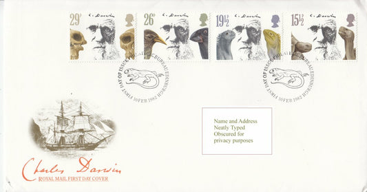 GB 1982 - Charles Darwin - Royal Mail FDC