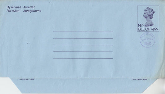Isle of Man 1981 - Small Format Aerogramme/Airletter - H&G F21