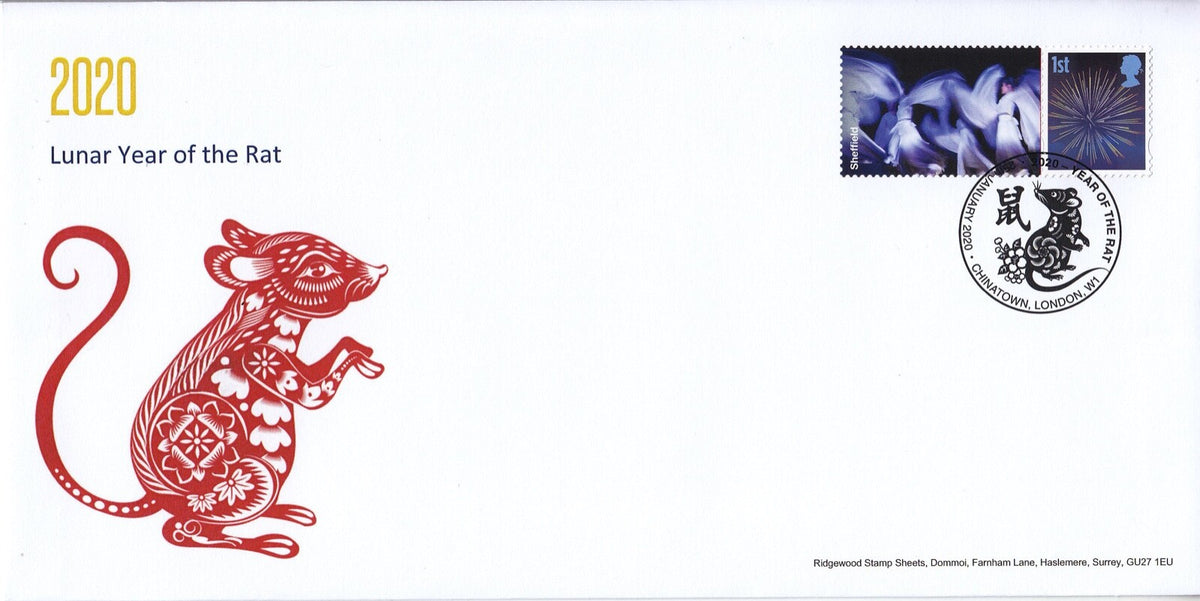GB 2020 - Generic Smilers - Year of the Rat - Special Postmark Cover # 5