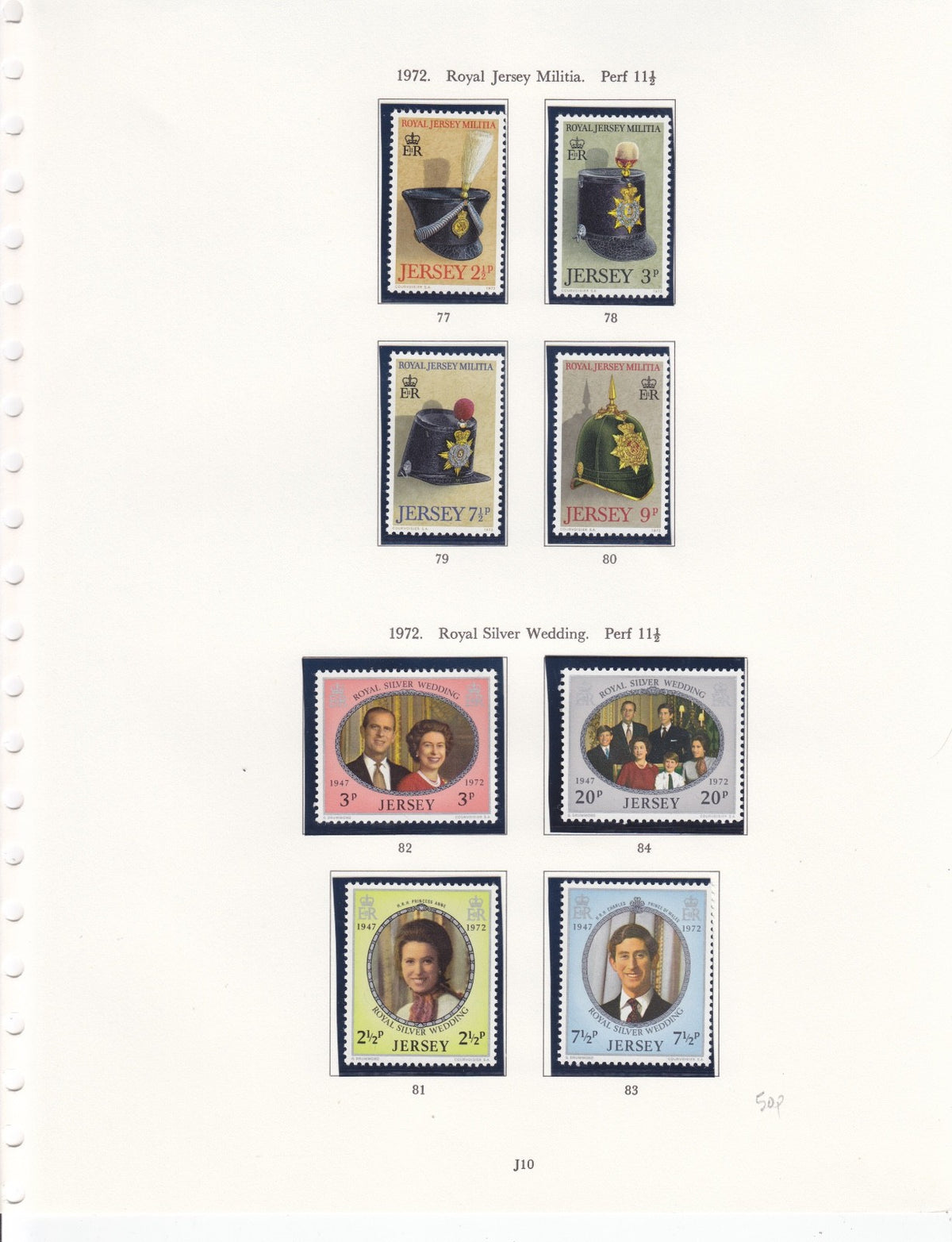 Jersey Discount Postage 10% Face Value - full and part sets MNH