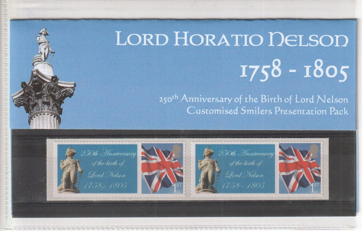 GB 2008 - 250th Anniversary of Birth of Lord Nelson - Smilers Presentation Pack