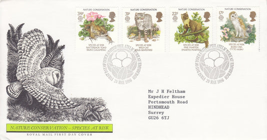 GB 1986 - Nature Conservation, Species at Risk  - Royal Mail FDC