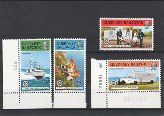 Guernsey 1977 - Christmas St Johns Ambulance Centenary - MNH Set - SG 157-160
