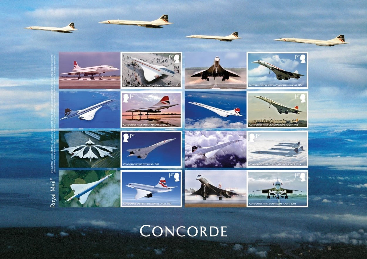 GB 2026 - Concorde @ 50 - Smilers/Collector  Sheet - Cat ref. GS184 MNH