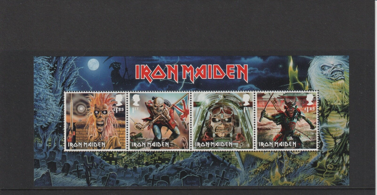 GB 2023 Iron Maiden Mini Sheet - SG MS4764 - w/o BARCODE