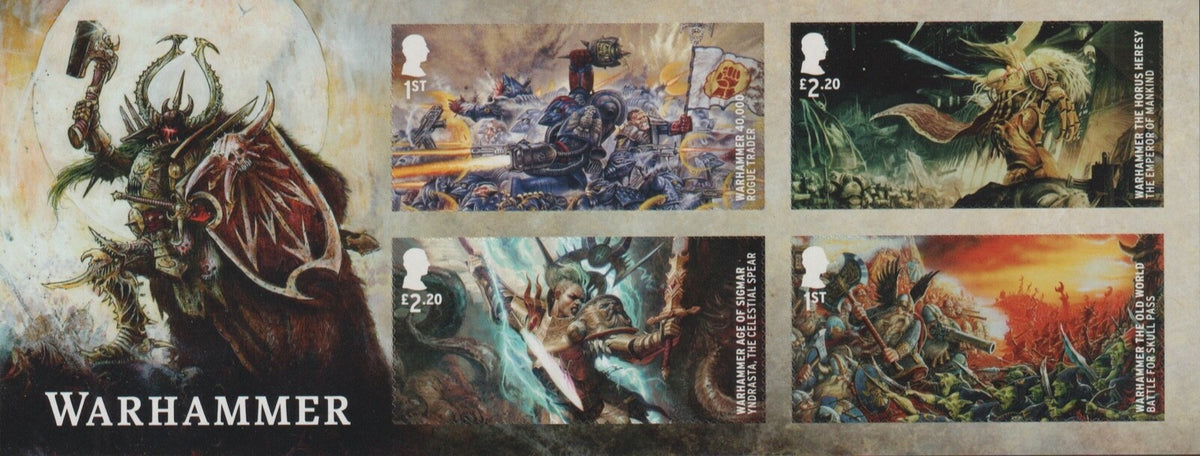 GB 2023 Warhammer Mini Sheet - SG MS5036 - w/o BARCODE