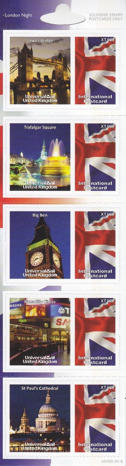 GB Universal Mail Tourist Stamps - buy one or more from the drop down menu!!