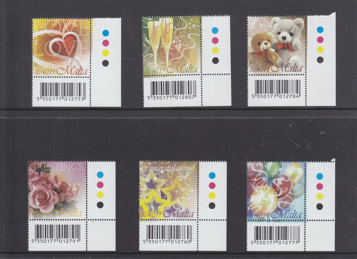 Malta 2007 - Personalised/Greetings/Occasions Stamp Set - MNH - SG1557-62