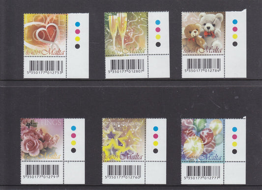 Malta 2007 - Personalised/Greetings/Occasions Stamp Set - MNH - SG1557-62