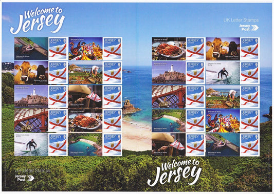 Jersey 2017 - Welcome to Jersey Generic Stamp Sheet JCS-037