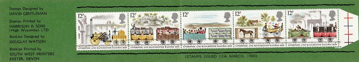 GB 1980 - 150th Anniversary. Liverpool and Manchester Railway - Private Booklet