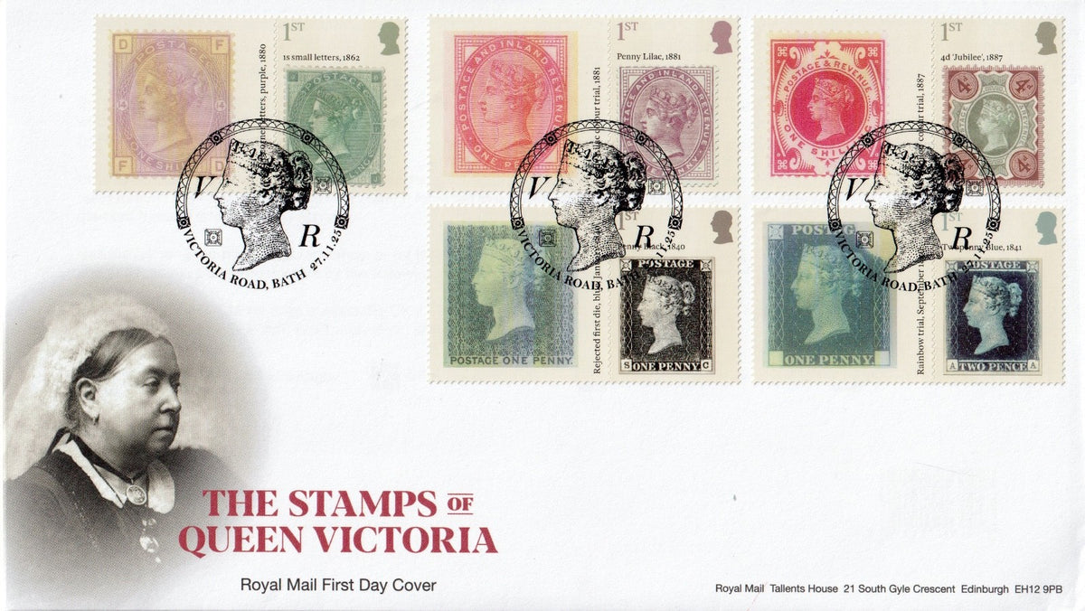 GB 2025 - Stamps of Queen Victoria - Smilers/Collector Sheet FDC (2) GS181/LS179