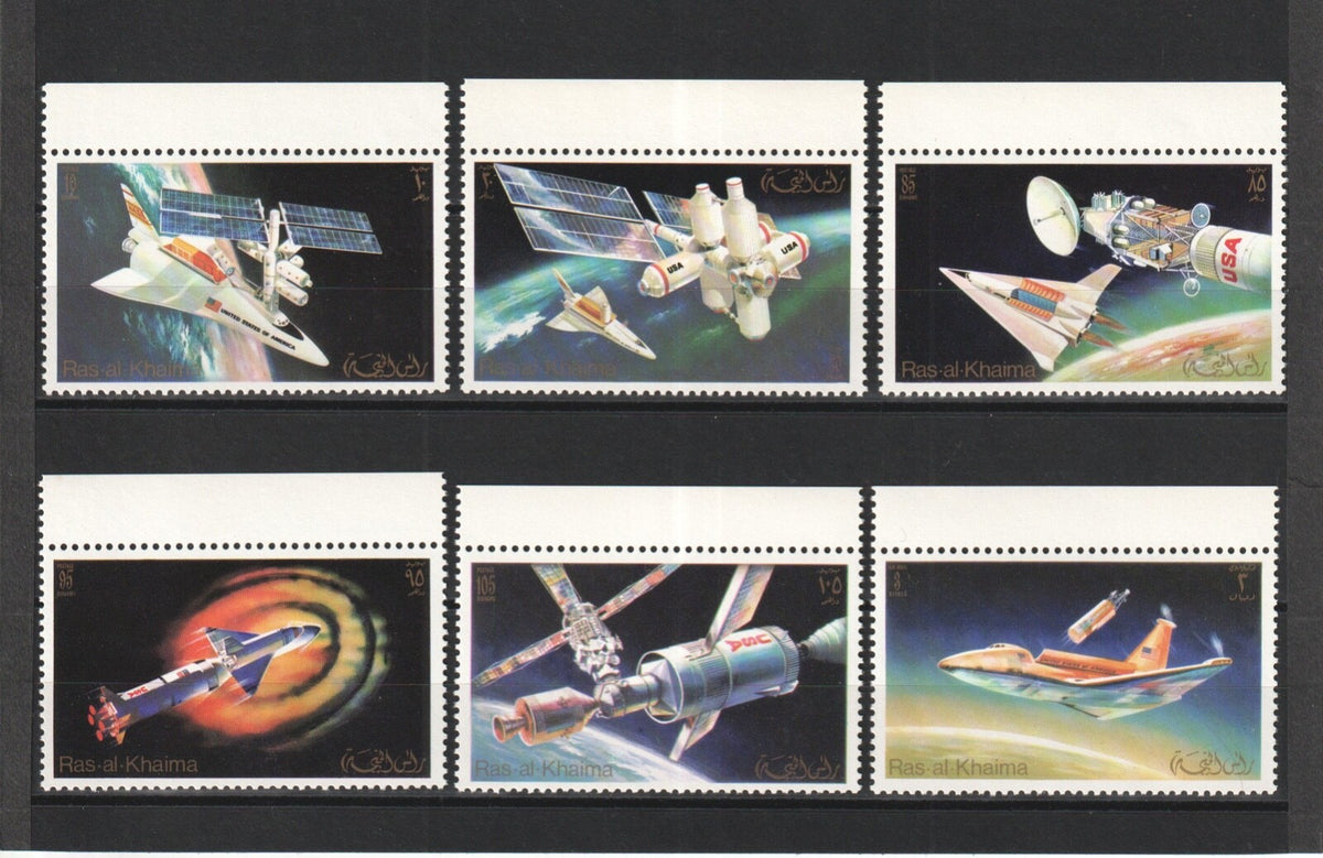 1972  Ras Al Khaimah - Skylab Programme - Mi 752A-757A - Perf. MNH