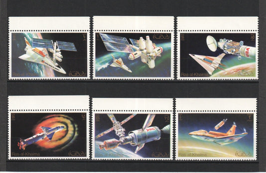 1972  Ras Al Khaimah - Skylab Programme - Mi 752A-757A - Perf. MNH