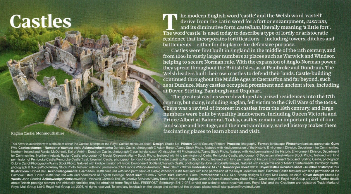 GB 2026 - Castles Collector Sheet FDCs (2)